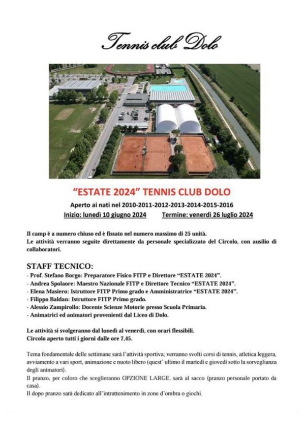 Estate 2024 Tennis Club Dolo